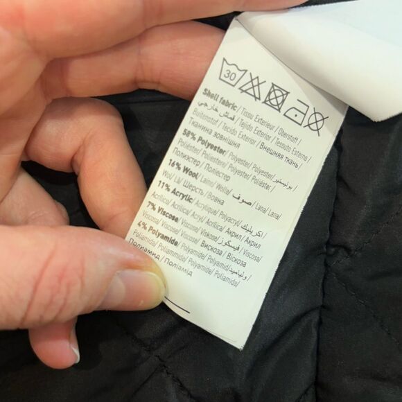 Pimkie Red Black Tweed Short Coat sz S - Picture 10 of 13